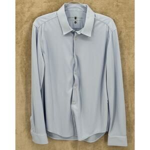 Ministry of Supply Shirt‎ Mens 16 Blue Classic Fit Button Up Long Sleeve Office